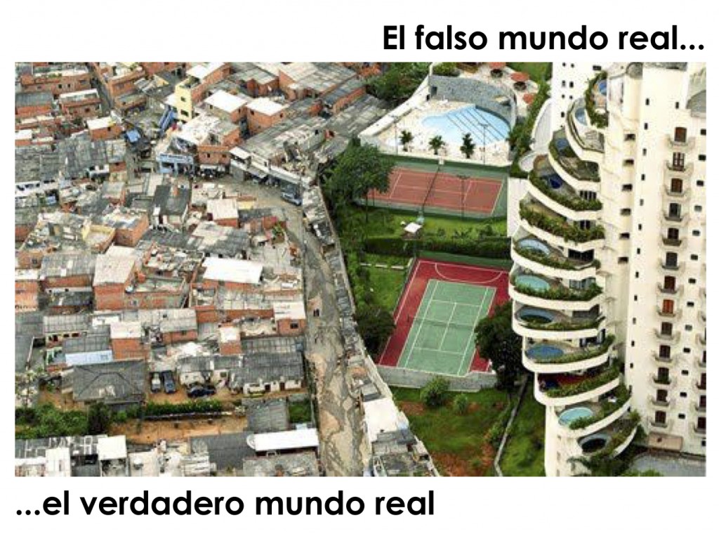 Falso vs Verdadero mundo real. Autor: Juan Pérez Ventura