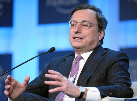 Mario Draghi, presidente del Banco Central Europeo des de 2011. Anteriormente ocupó cargos de relevancia en el Banco Mundial y en el banco de inversión Goldman Sachs