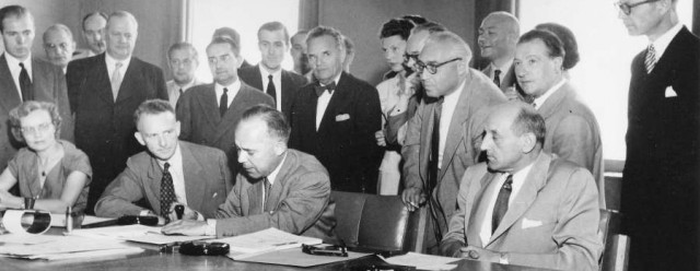 Firma de la Convención sobre el Estatuto de los Refugiados de 1951 [Imagen: Acnur]