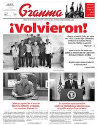 La portada del Granma celebró el retorno de los 5 héroes cubanos