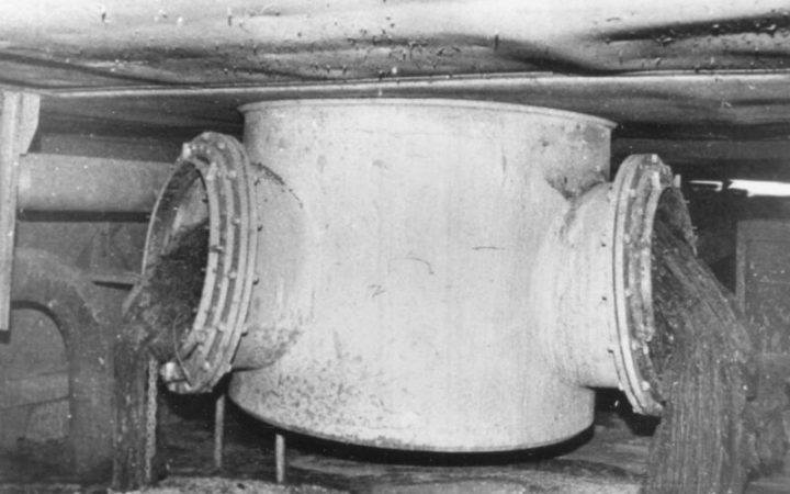 "Pie de elefante", una acumulación de restos solidificados del reactor fundido de Chernóbil. Vía Wikipedia.