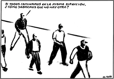 Caricatura satírica de "El Roto" [Foto vía el blog "Los ojos del logos"].