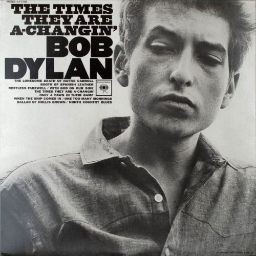 Foto: Portada del disco Times are changing de Bob Dylan vía Flickr