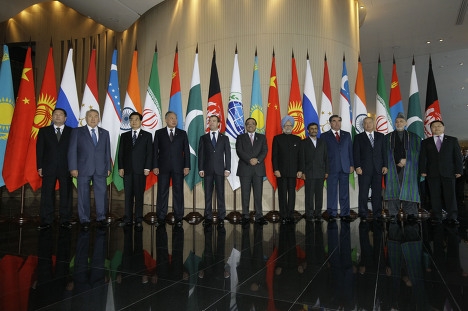 Los líderes de la OCS en un encuentro de la organización en Rusia, año 2009 [Foto: Kremlin.ru vía WikimediaCommons].