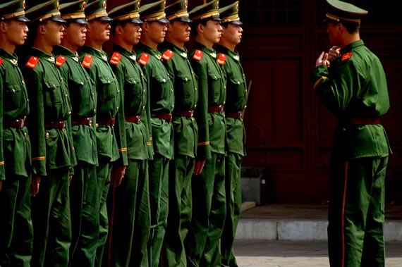 Soldados del ejército chino. [Photo: lafayette1 Flickr account]
