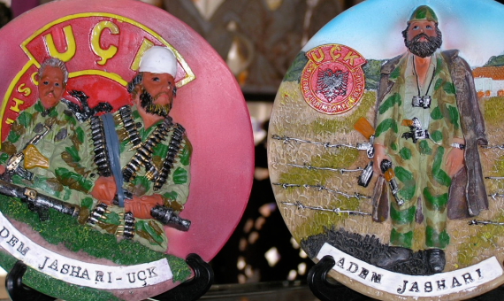 Kosovo Liberation Army Decorative Plates [Photo: Joseph A Ferris III; Flickr Account]