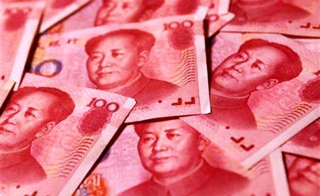 Billetes de 100 yuanes perdidos por los sobornos?