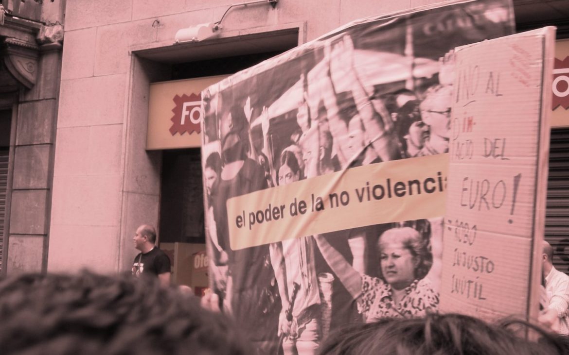 [manifestacion 15M Barcelona Amalia Torres]