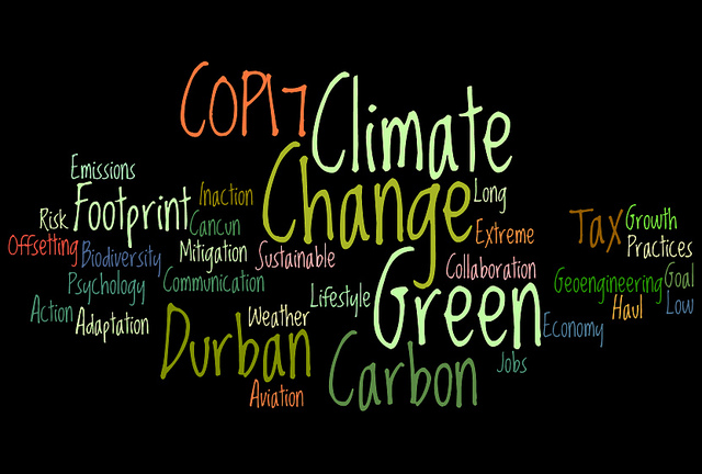 Juego de palabras sobre la COP17 en Durban. [Photo: planeta Flickr account]