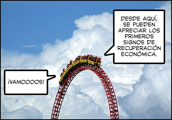 Viñeta cómica sobre la recuperación económica. [Photo:  taih Flickr account]