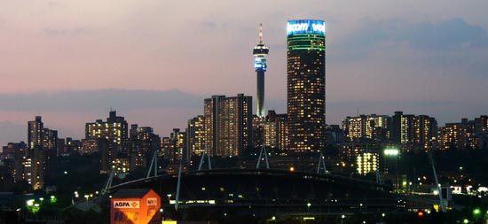 Fotografía: vista de Johannesburgo (Sudáfrica). Fuente: wikimedia.org