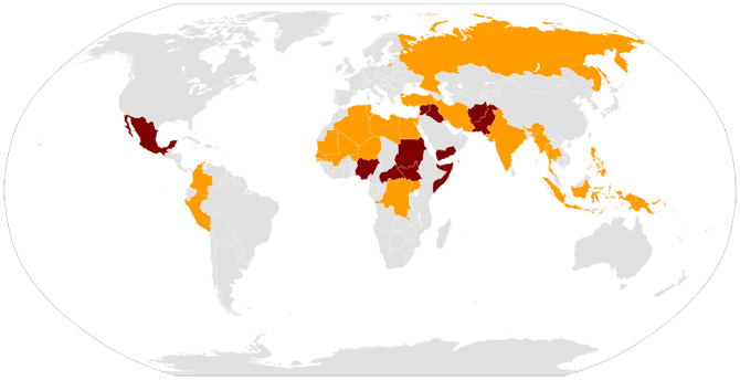 Conflictos existentes en el mundo 2014