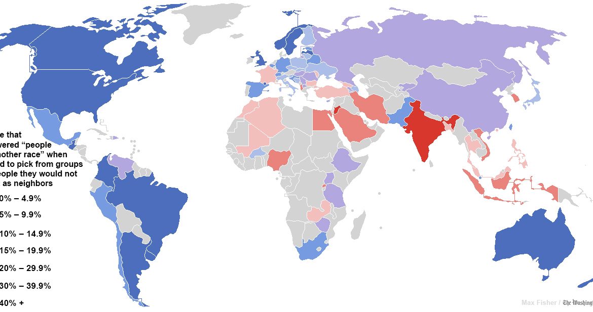 Mapa de tolerancia racial