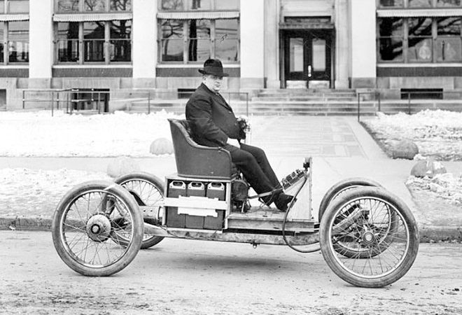 Modelo de coche eléctrico experimental de Henry Ford. Fuente: Wired Magazine