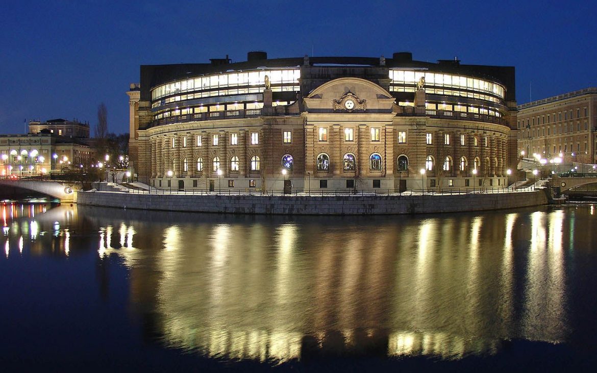 El Parlamento sueco. Fuente: Wikimedia.