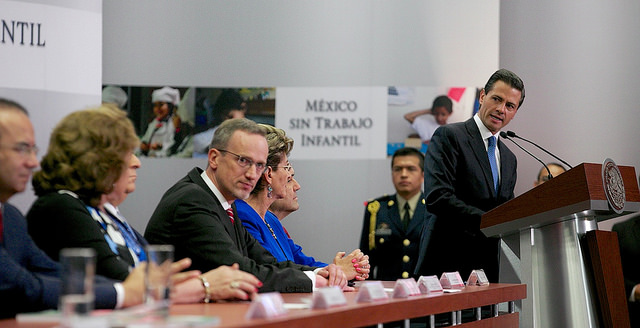 El presidente Peña Nieto en la presentación del programa "México Sin Trabajo Infantil"