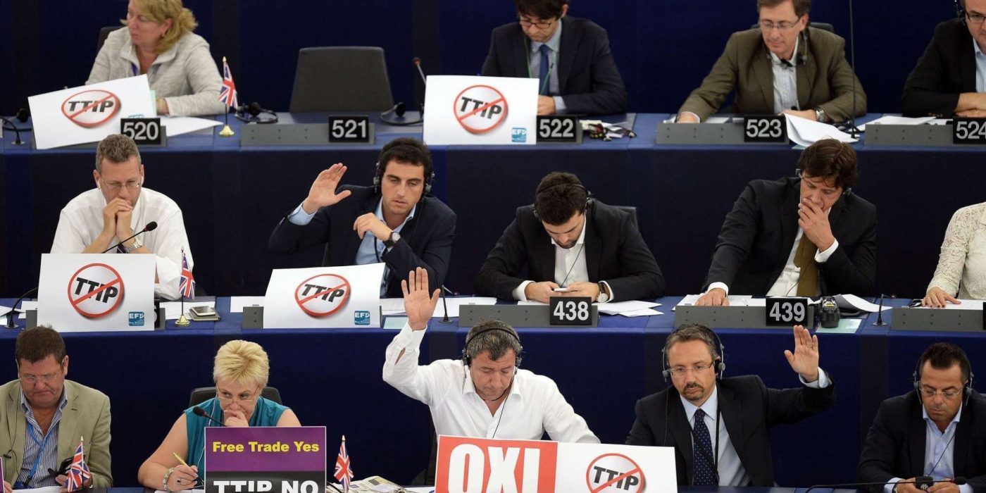 El Parlamento Europeo respaldó la firma del TTIP con el apoyo dividido de los socialdemócratas. Imagen: 