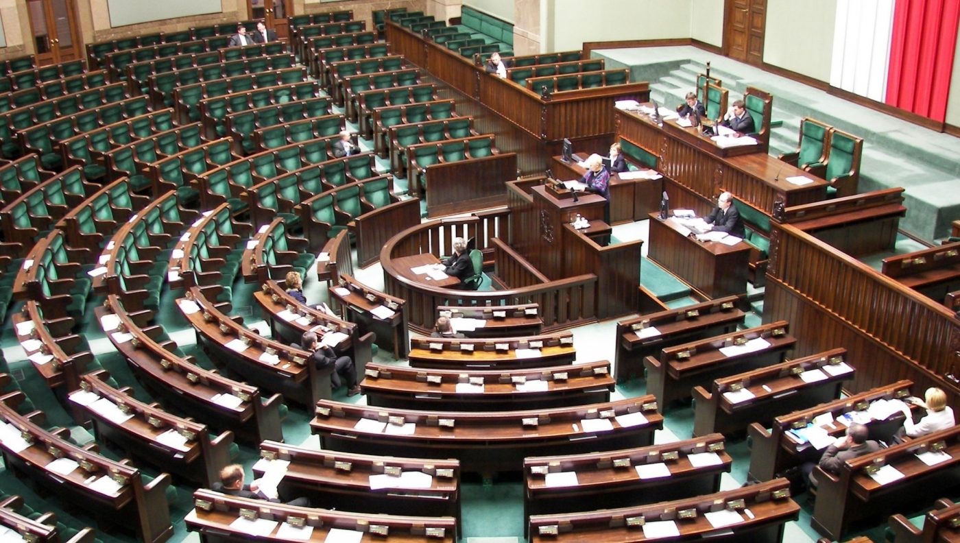 Interior del Parlamento polaco