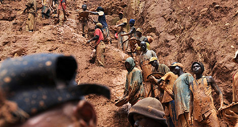 La extracción de minerales es uno de las causas de la "maldición de los recursos" en la República Democrática del Congo.