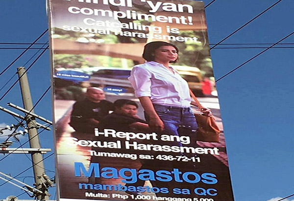 Imagen: Campaña contra el acoso sexual callejero en Ciudad Quezon