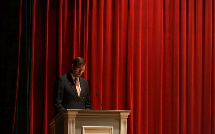 Mariano Rajoy en una conferencia en el Auditorio Caixanova. Vigo [Vía Flickr]