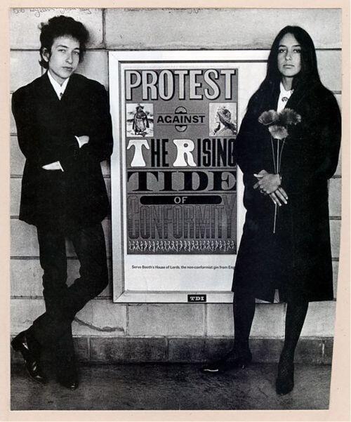 Bob Dylan y Joan Baez vía Flickr