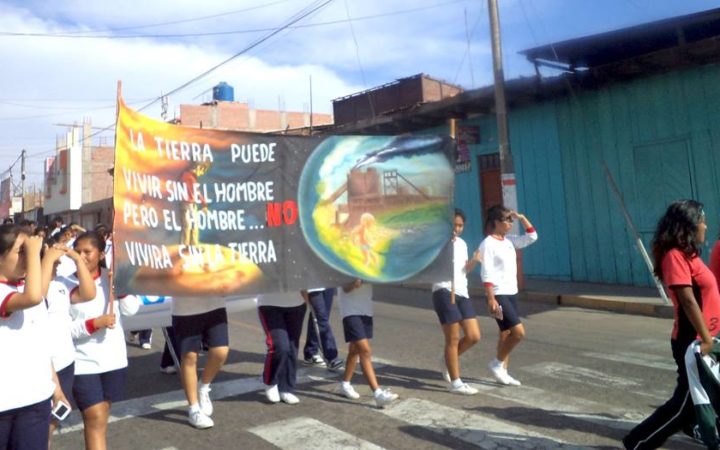 Manifestación contra el cambio climático en Lima [Foto: AC Labor vía WikimediaCommons]