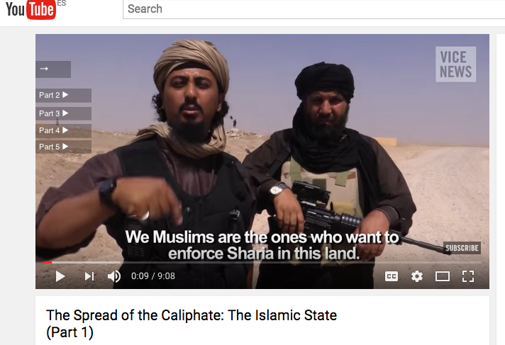 Un vídeo de Youtube del Estado Islámico [Foto: Youtube]