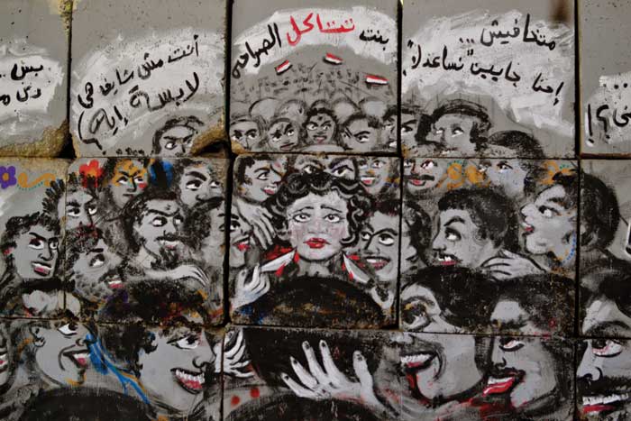 Artists fight violence against women in Egypt